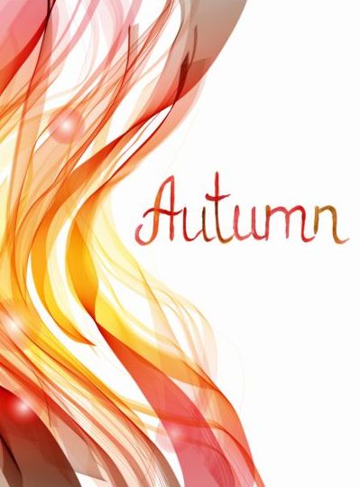 Autumn abstract art background vector