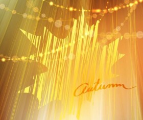 Autumn leaves decor background vectors 03