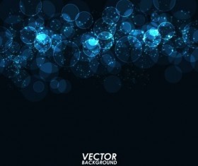 Beautiful blue halation background vector 03