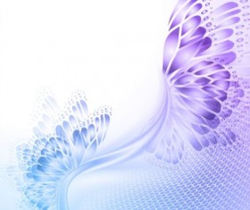 Beautiful butterfly wing with abstract background vector 01