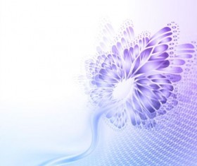 Beautiful butterfly wing with abstract background vector 02