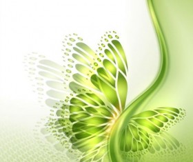 Beautiful butterfly wing with abstract background vector 05