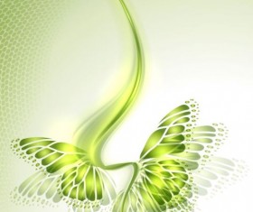 Beautiful butterfly wing with abstract background vector 06