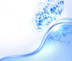 Beautiful butterfly wing with abstract background vector 08