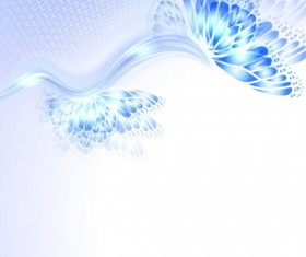 Beautiful butterfly wing with abstract background vector 11