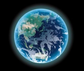 Beautiful earth vector illustration