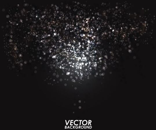 Black background with light dots vector