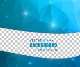 Blue polygon brochure cover template illustration vector 04