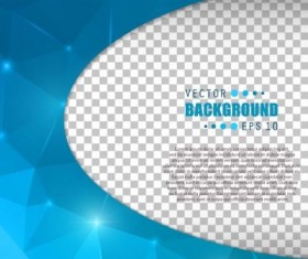 Blue polygon brochure cover template illustration vector 08