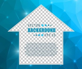 Blue polygon brochure cover template illustration vector 10