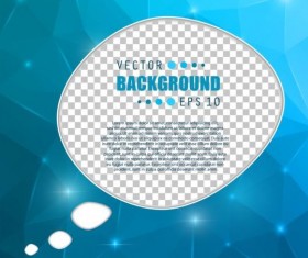 Blue polygon brochure cover template illustration vector 12