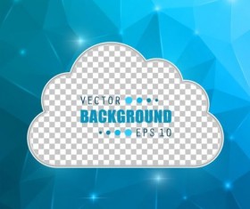 Blue polygon brochure cover template illustration vector 14