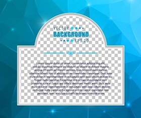 Blue polygon brochure cover template illustration vector 15