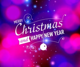 Blurs christmas template vectors 01