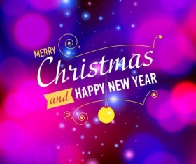 Blurs christmas template vectors 02