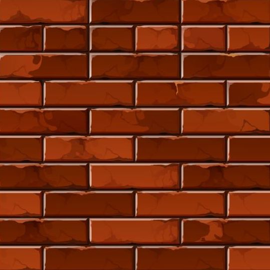 Brick wall seamless patterns vector 02