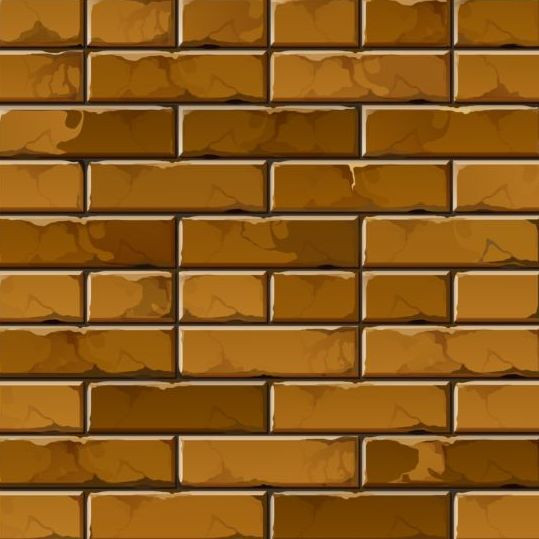 Brick wall seamless patterns vector 03