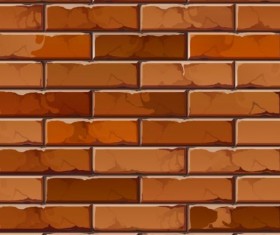 Brick wall seamless patterns vector 05