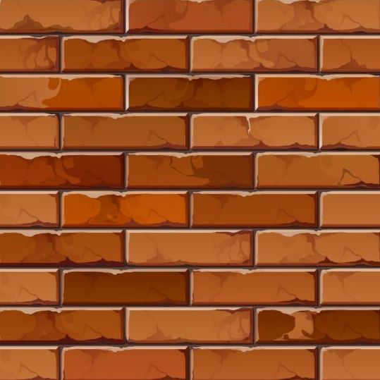Brick wall seamless patterns vector 05
