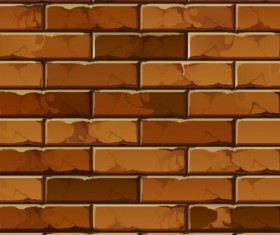 Brick wall seamless patterns vector 07