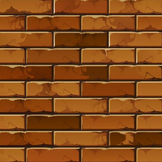 Brick wall seamless patterns vector 07
