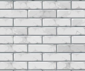 Brick wall seamless patterns vector 08