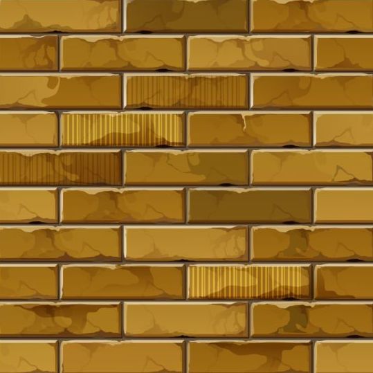 Brick wall seamless patterns vector 10