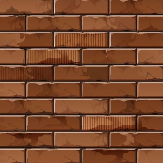Brick wall seamless patterns vector 12
