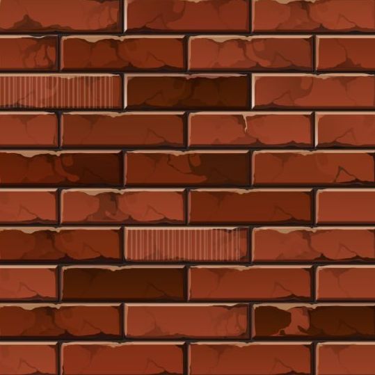 Brick wall seamless patterns vector 13