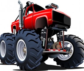 Cartoon sport utility vehicle vector 02