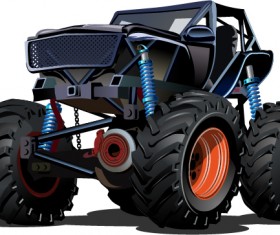 Cartoon sport utility vehicle vector 05