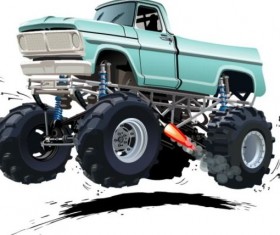 Cartoon sport utility vehicle vector 09