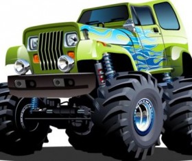 Cartoon sport utility vehicle vector 10