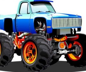 Cartoon sport utility vehicle vector 13