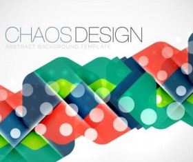 Chaos abstract background template vector 01