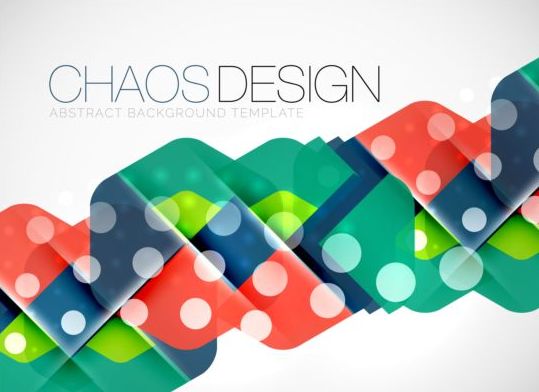 Chaos abstract background template vector 01