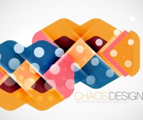 Chaos abstract background template vector 02