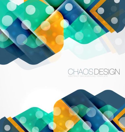 Chaos abstract background template vector 06