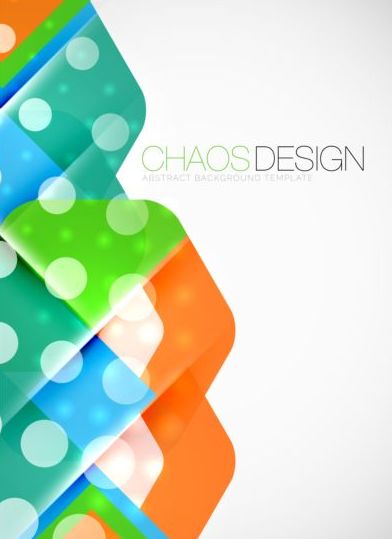 Chaos abstract background template vector 09
