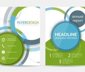 Circular flyer cover creative vector 01