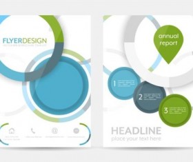 Circular flyer cover creative vector 03
