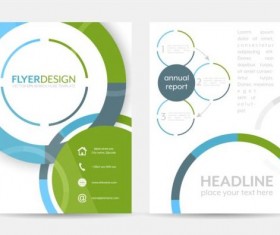 Circular flyer cover creative vector 04