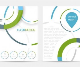 Circular flyer cover creative vector 05