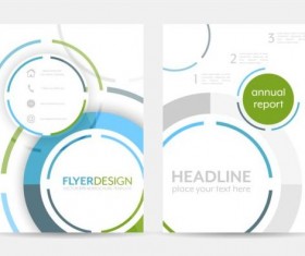 Circular flyer cover creative vector 06