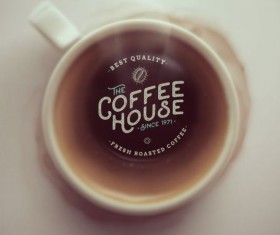 Coffee with blurs background vector 01