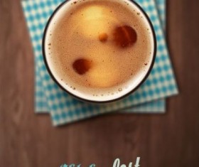 Coffee with blurs background vector 04