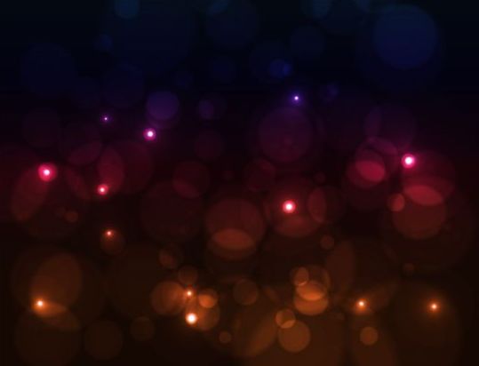 Colored bokeh light dot background vector 01
