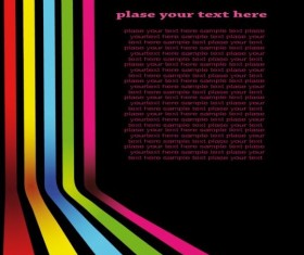 Colored ribbon with fashion background vector