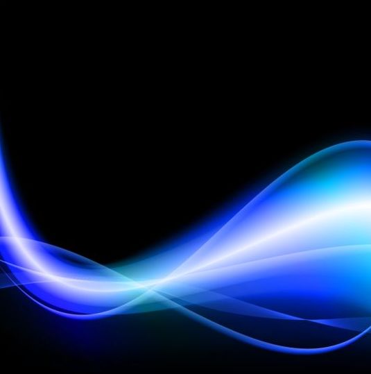 Colored wavy with black background vector 09