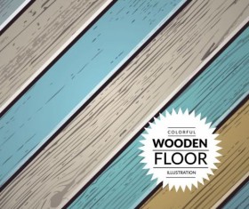 Colorful wooden floor background vector illustration 04